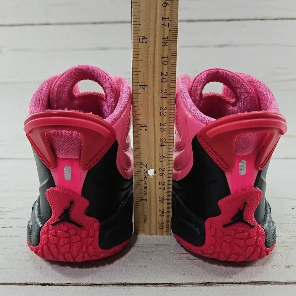 Nike Air Jordan Drip 23 Pink Black Toddler‎ Girls 7C Rain Boots CT5799-600